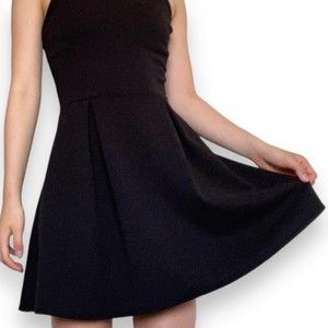 Olivia Rae Black Textured Skater / Casual Dress, Sleeveless - Size S